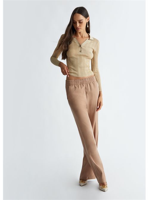 pantalone donna beige LIU JO | WF4214T0787/71320